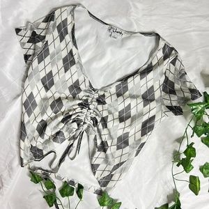 Argyle Pattern Tee